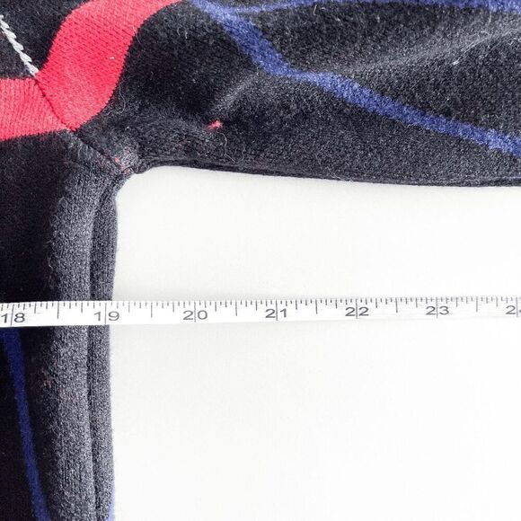 NWT Paul Jones Mens Geometric V-Neck Button Front Cardigan Sweater Black Small - Picture 6 of 8